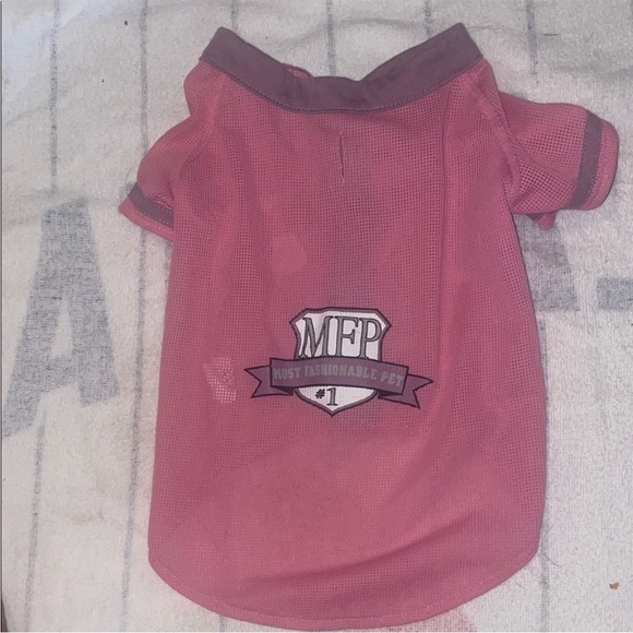 Pink Dog Shirt with MFP Logo - Picture 1 of 2